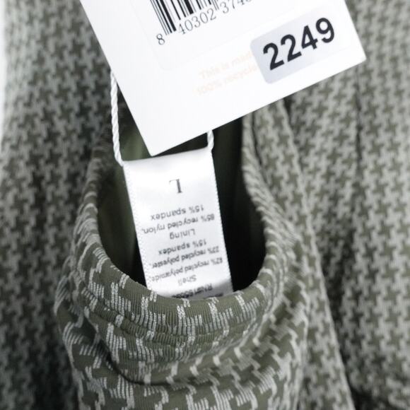 New Andie Swim Women’s Tulum One Swimsuit Seagrass Houndstooth Large $112 2249 - Picture 9 of 11